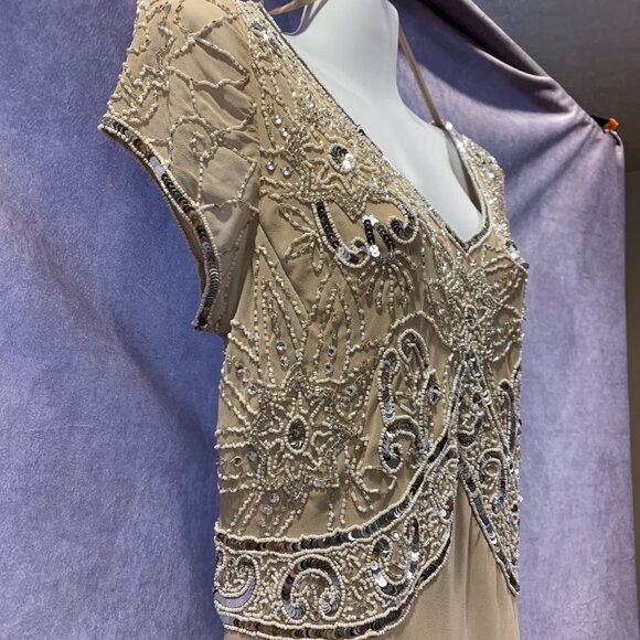 JKARA Beaded Mock Fair Dress - Picture 7 of 16
